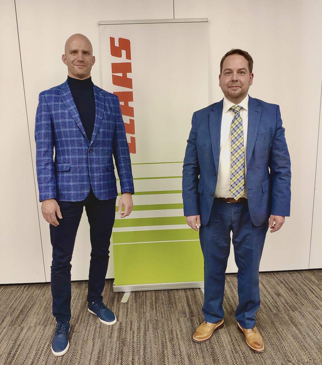 Sławomir Koc, prezes firmy Contractus Agro i Christian Haake, prezes Claas Polska