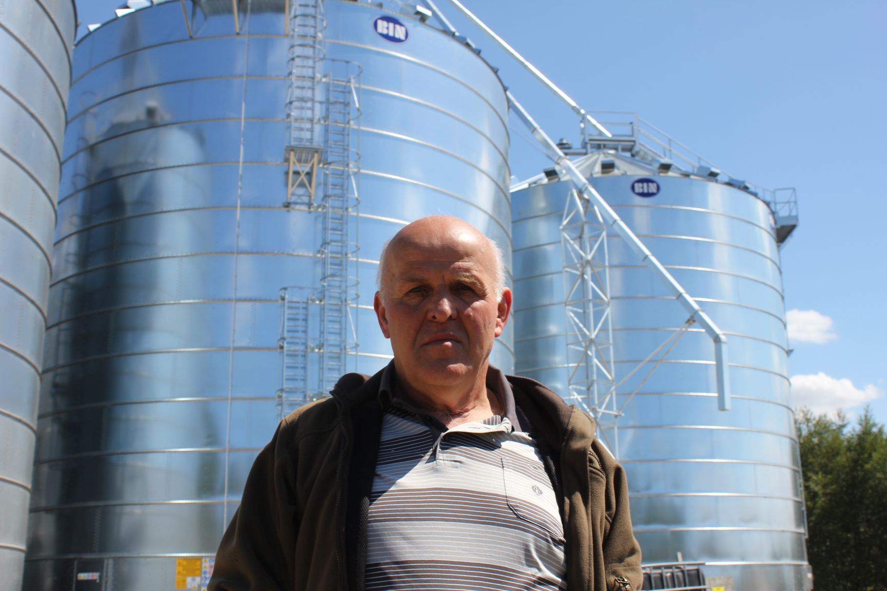 Prezes Grupy Producentów Zbóż „Ziarno” Stefan Kowalski. Zdjęcie wykonaliśmy w czerwcu 2015 roku