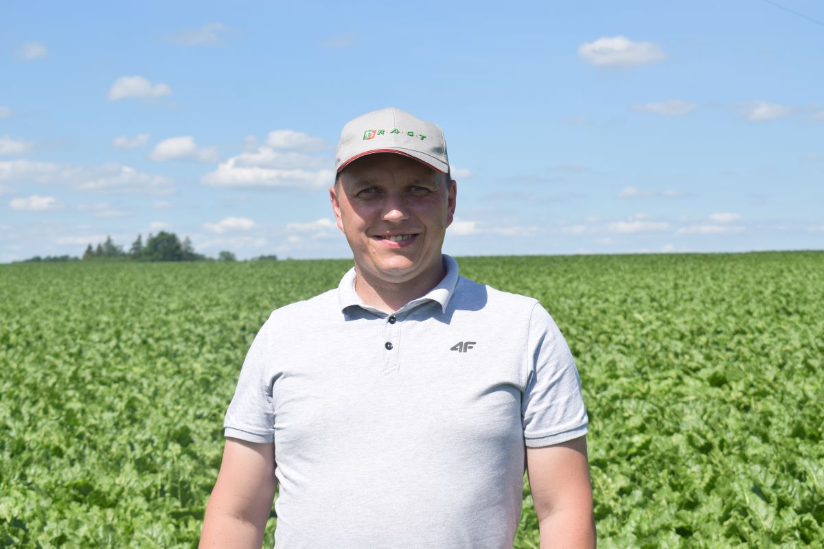 Jacek Gawroński, kierownik produkcji roślinnej „Agro-Funduszu Mazury” Sp. z o.o. w Drogoszach (pow. kętrzyński)