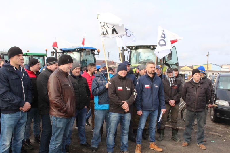 protest rolników w Łukowie 