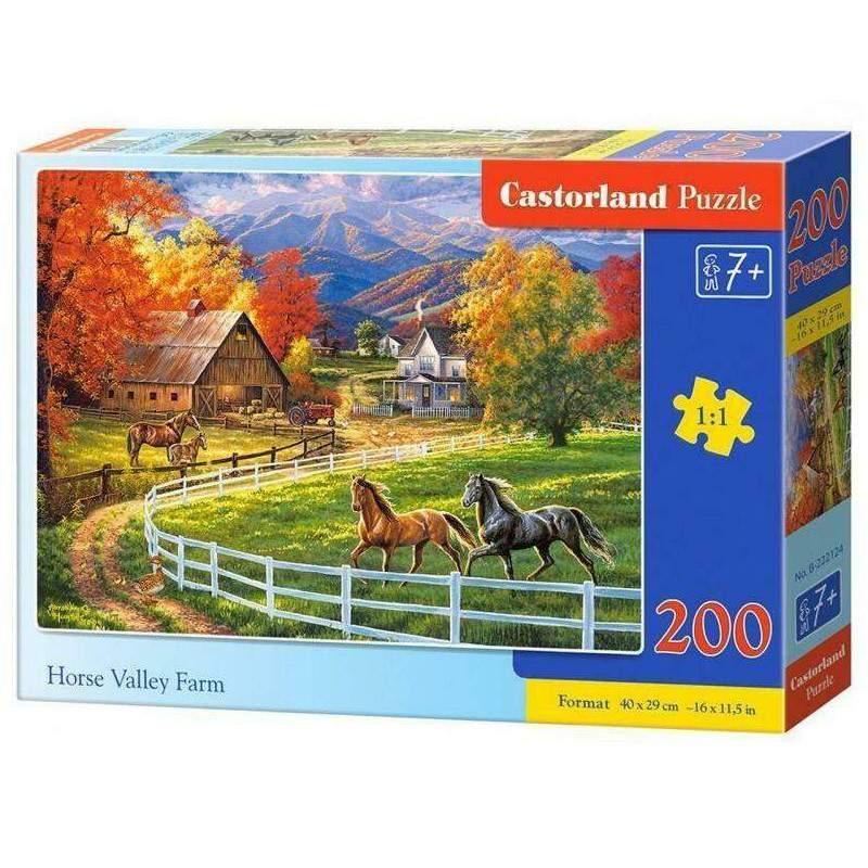 Puzzle 200 elementów - Horse Valley Farm. Cena od 14,40 zł