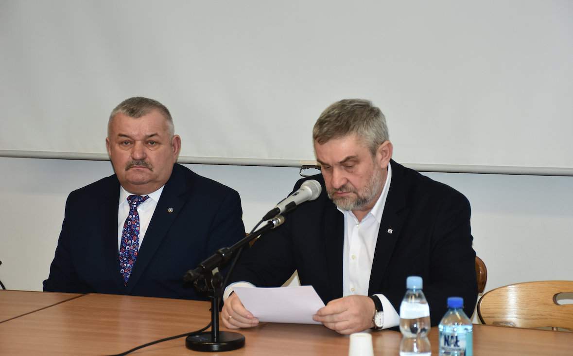 Od prawej: Jan Krzysztof Ardanowski – minister rolnictwa, Wojciech Wilamowski – przewodniczący rady KZSM