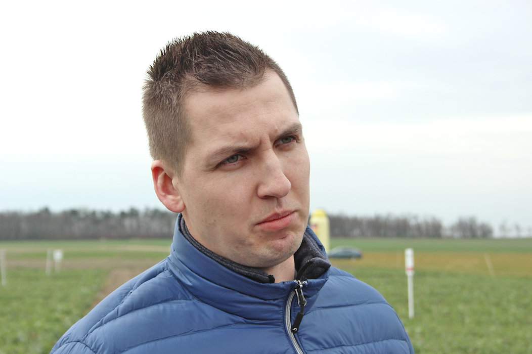 Miłosz Piotrowski z Centrum Kompetencyjnego BASF w Pągowie